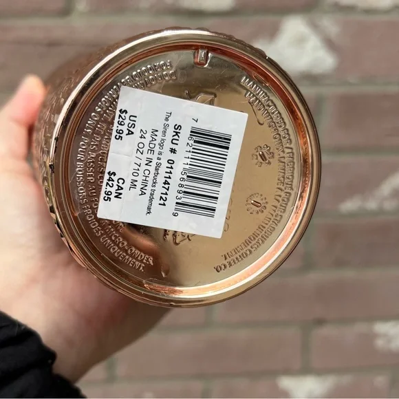 Starbucks Rose Gold Studded Cold Cup - Picture 7 of 10